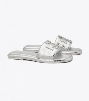 Tory Burch Double T Sport Slide Dam | BQIKFDO-61