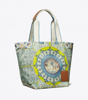 Tory Burch Ella Printed Market Toteväska Dam | KEMQNWH-01