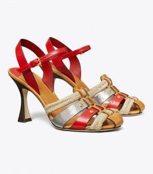 Tory Burch Fisherman Heel Sandaler Dam | JOXUASR-76