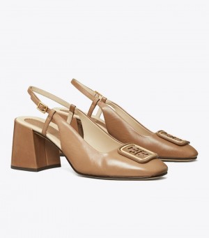 Tory Burch Georgia Bombé Slingback Höga Klackar Dam | UHYMANR-24