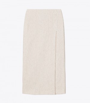 Tory Burch Linen Wrap Kjolar Dam | PLRDMWJ-49