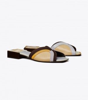 Tory Burch Marquetry Badtofflor Sandaler Dam | IPDXYHC-57