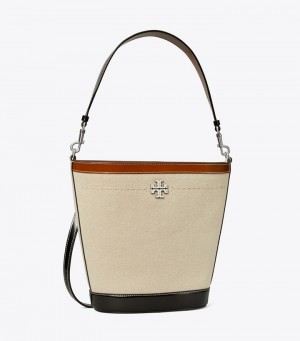 Tory Burch Mcgraw Canvas Bucket Bag Dam | RXUGHAS-73