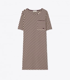 Tory Burch Pocket Stripe T-shirt Dresses Dam | VELNTMX-34