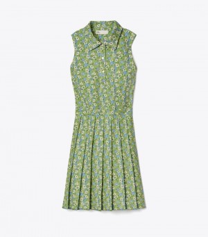 Tory Burch Printed Performance Plisserad Dresses Dam | NMGICPD-38