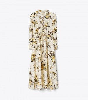 Tory Burch Printed Silk Shirt Dresses Dam | FVBNTDR-36