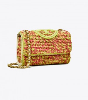 Tory Burch Small Fleming Soft Crochet Convertible Axelväska Dam | QSFJUNA-08