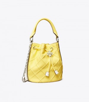 Tory Burch Small Fleming Soft Lack Border Bucket Bag Dam | FWSXBPK-26