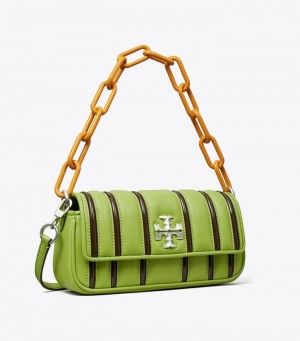 Tory Burch Small Kira Bombé Stripe Flap Axelväska Dam | MBREQLZ-28