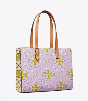 Tory Burch Small T Monogram Contrast Embossed Toteväska Dam | ILXPCAQ-76