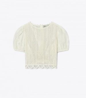 Tory Burch Spets Crop Tops & Shirts Dam | TFHSQLG-20