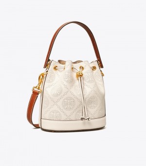 Tory Burch T Monogram Perforated Bucket Bag Dam | FPKNEWQ-07