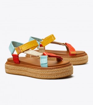 Tory Burch T Monogram Rope Sport Sandal Espadriller Dam | WJVHGPN-23