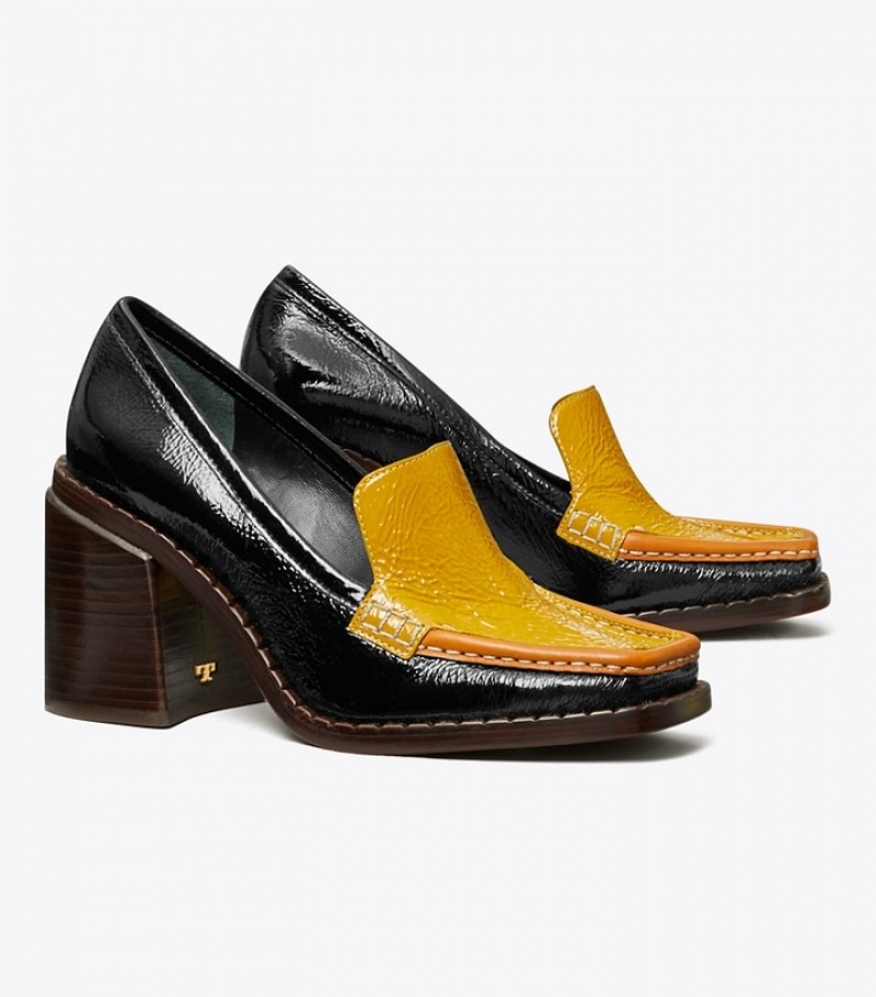 Tory Burch 70s Square Klackar Loafer Höga Klackar Dam | VESBJKT-83