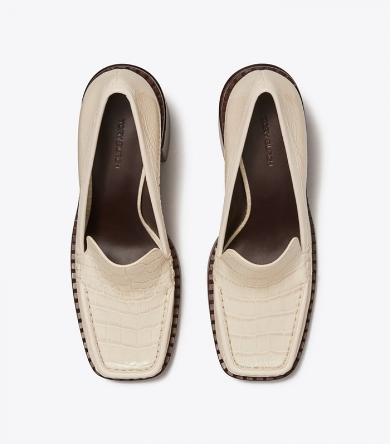 Tory Burch 70s Square Klackar Loafer Höga Klackar Dam | WJPXNDK-18