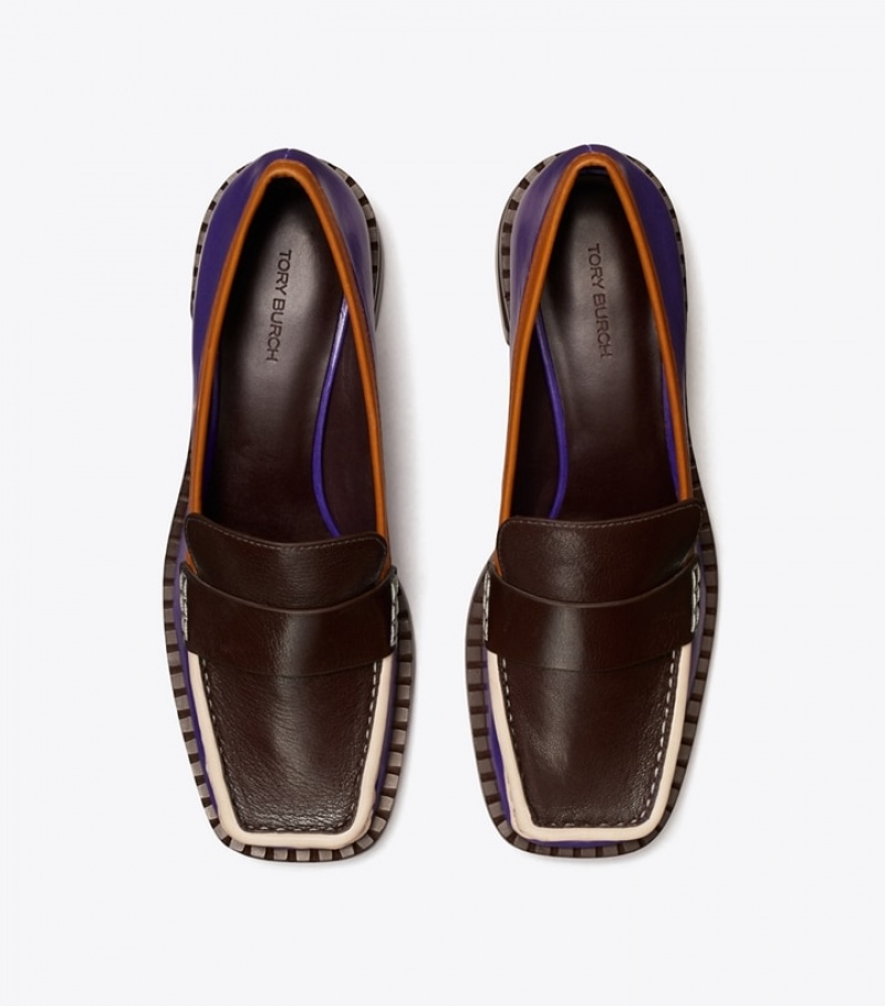 Tory Burch 70s Square Mules & Loafers Dam | WPERBQV-79