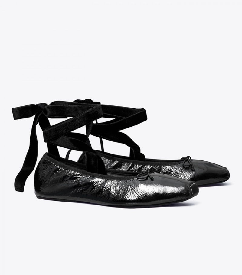 Tory Burch Ankle-wrap Ballets & Flats Dam | QGYUERK-25