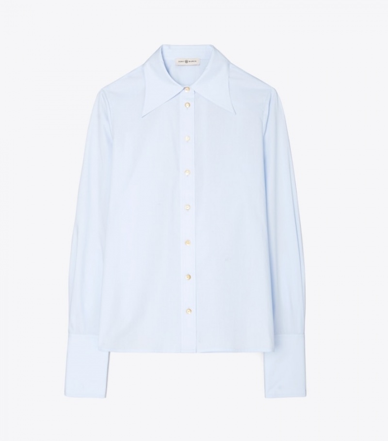 Tory Burch Bomull Poplin Tops & Shirts Dam | EBAFIHD-45