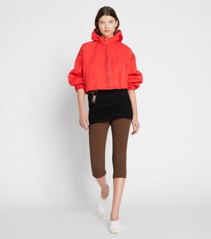 Tory Burch Double-faced Canvas Cropped Jackets & Outerwear Dam | JESTKVG-40