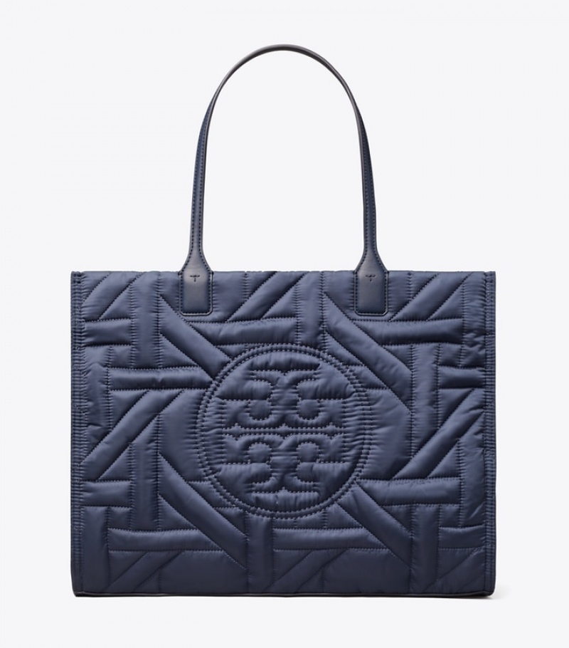 Tory Burch Ella Basketweave Toteväska Dam | JRNFDYB-40