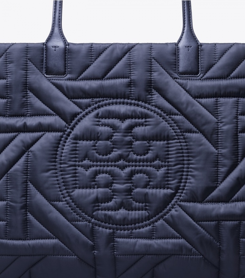 Tory Burch Ella Basketweave Toteväska Dam | JRNFDYB-40