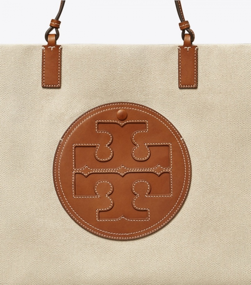 Tory Burch Ella Canvas Toteväska Dam | ARKPOWE-04