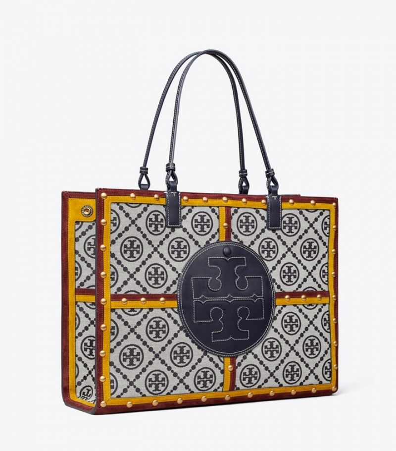 Tory Burch Ella Monogram Quadrant Toteväska Dam | LWGSEKI-97