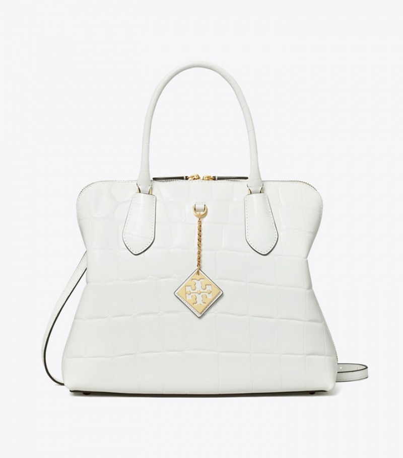 Tory Burch Embossed Swing Satchel Väska Dam | UXERHYD-92