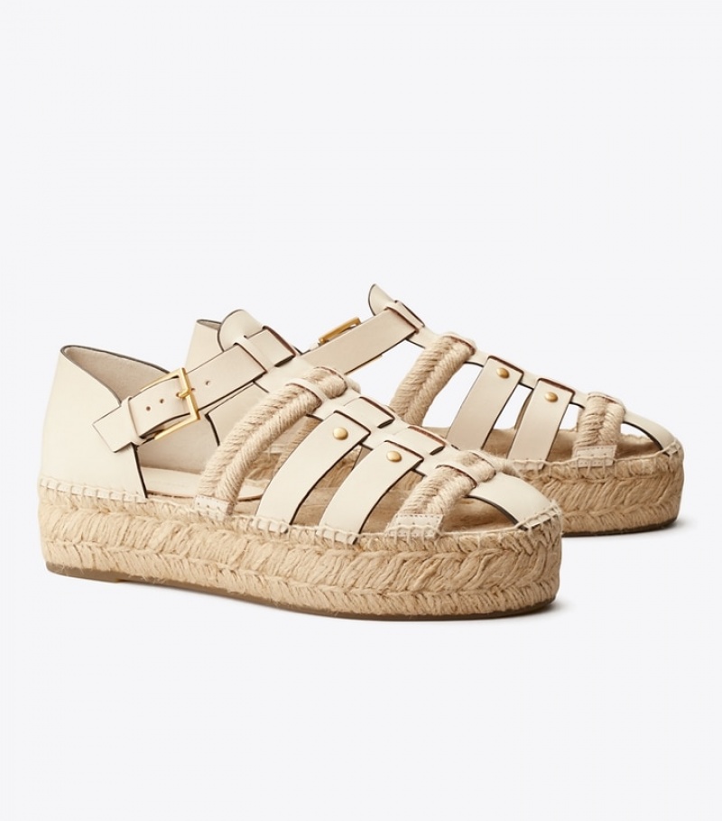 Tory Burch Fisherman Platform Espadriller Dam | BFTIXLW-16