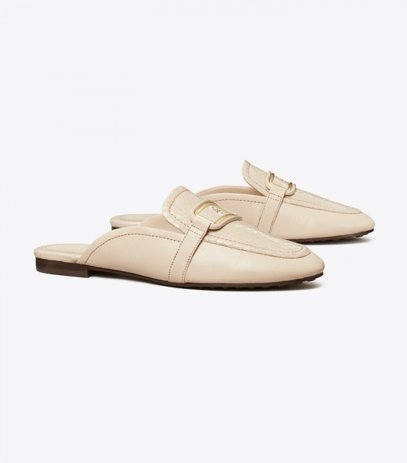 Tory Burch Georgia Backless Mules & Loafers Dam | GAJDFKB-21