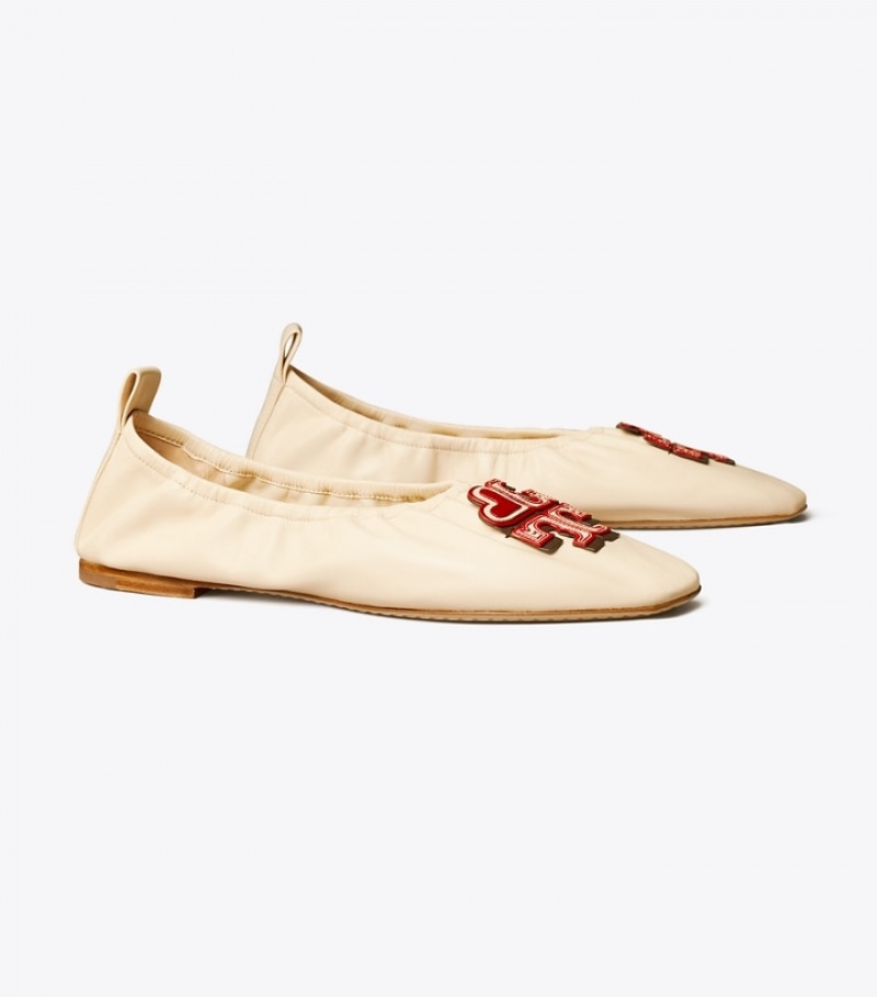 Tory Burch Heart Ballets & Flats Dam | YTBWAJN-12