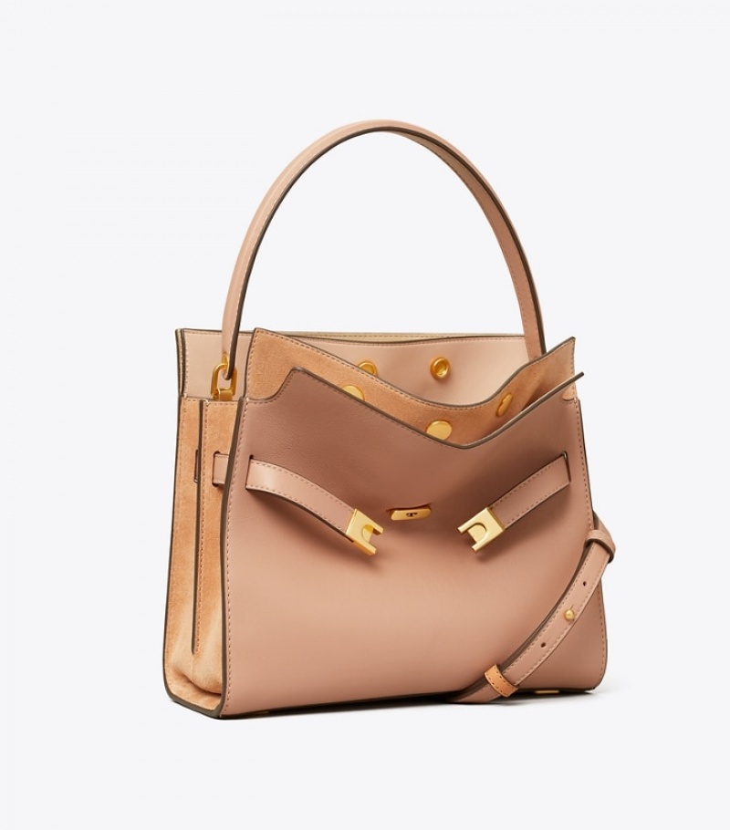 Tory Burch Lee Radziwill Small Double Satchel Väska Dam | OSLIZXQ-75