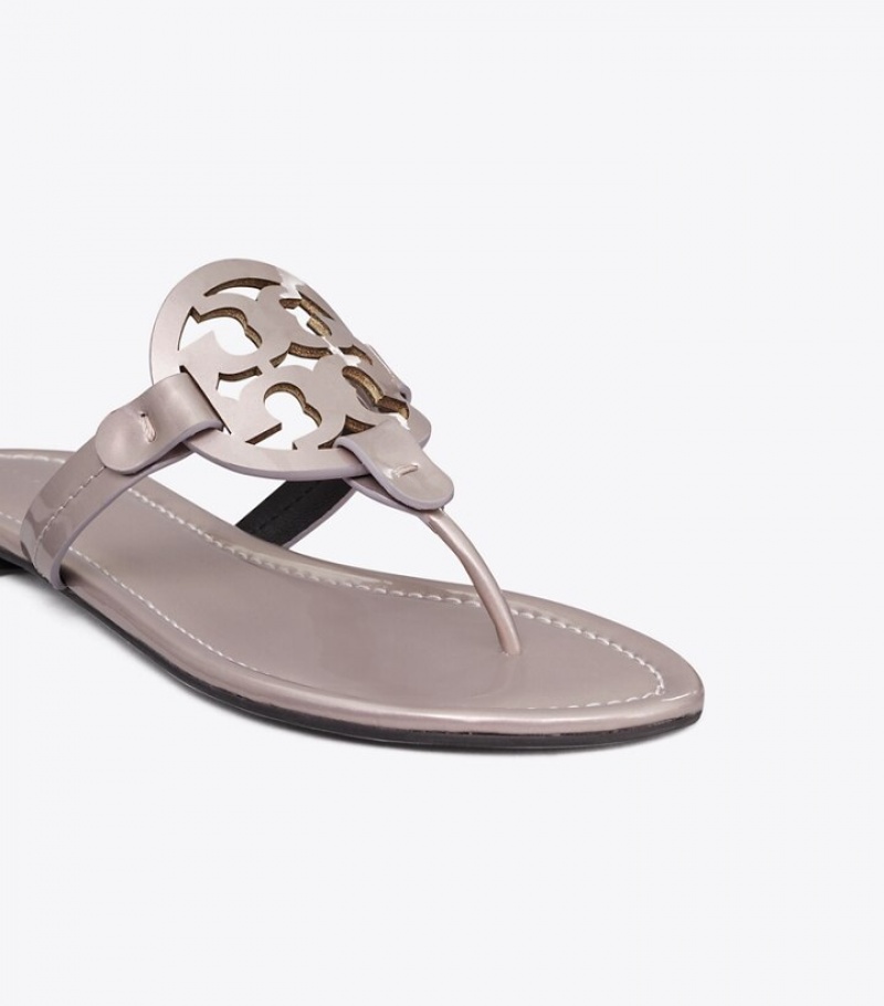 Tory Burch Miller Pearlized Lack Läder Sandaler Dam | CYFVEMS-48