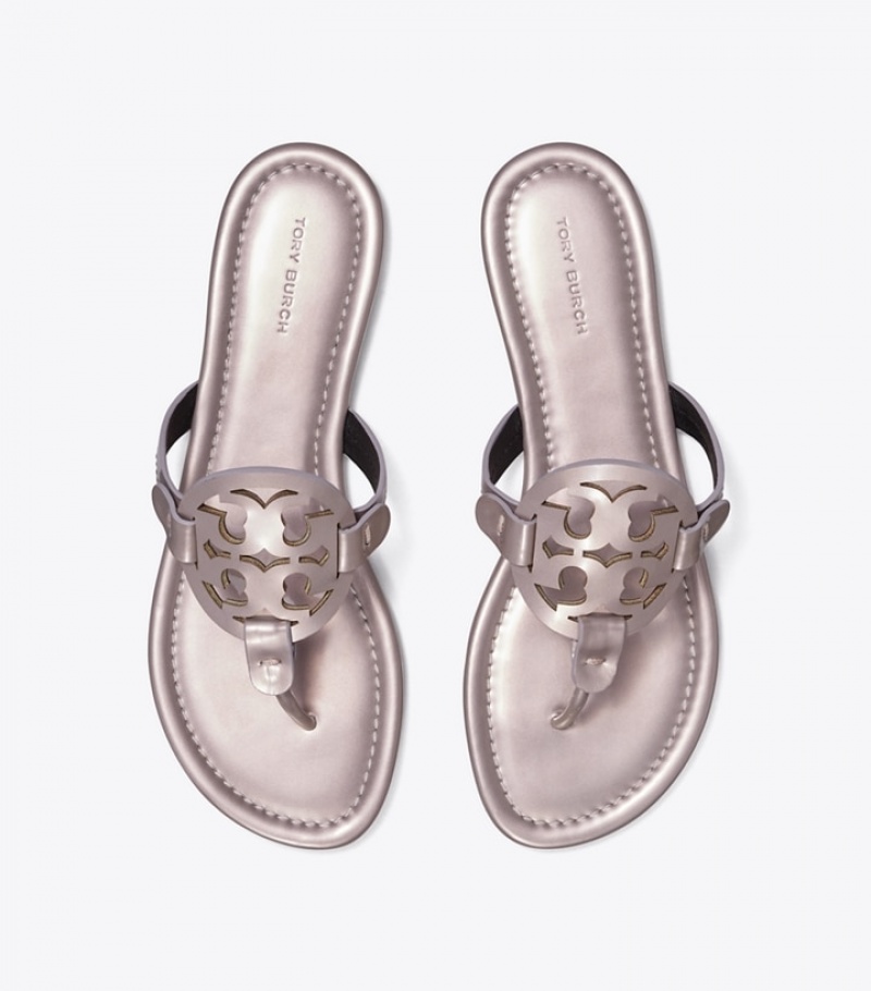 Tory Burch Miller Pearlized Lack Läder Sandaler Dam | CYFVEMS-48