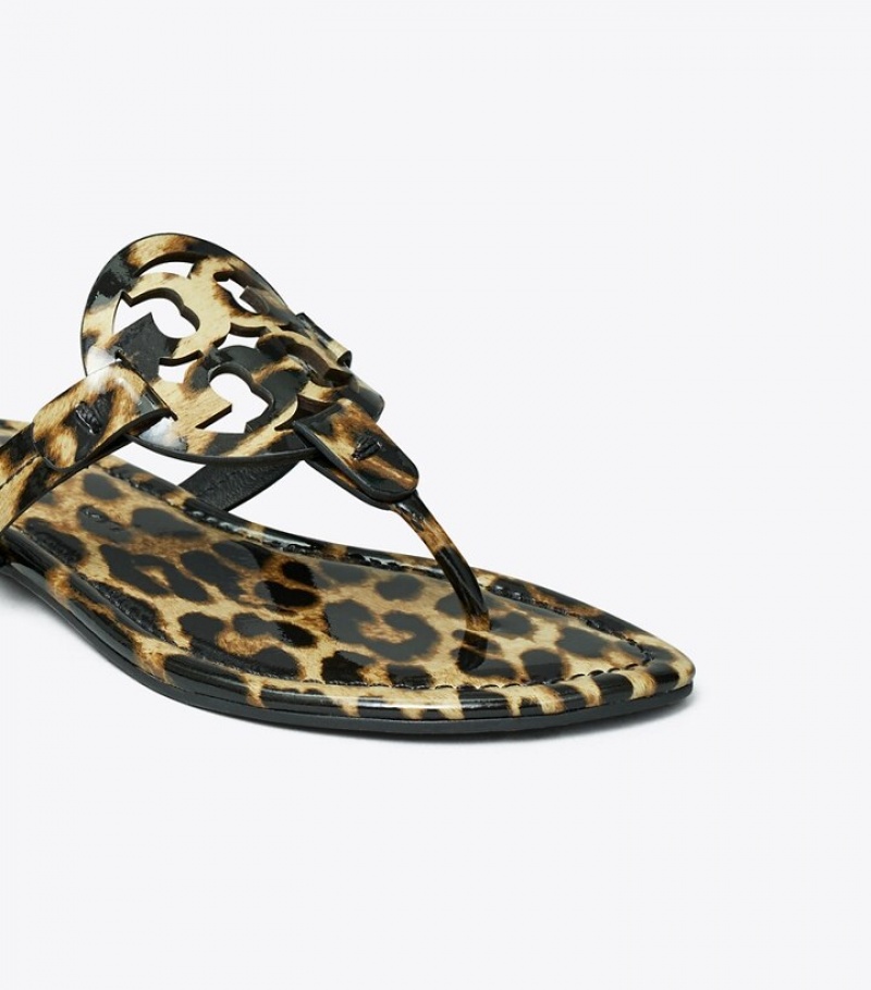 Tory Burch Miller Sandal, Printed Lack Läder Sandaler Dam | JFTBLAP-67