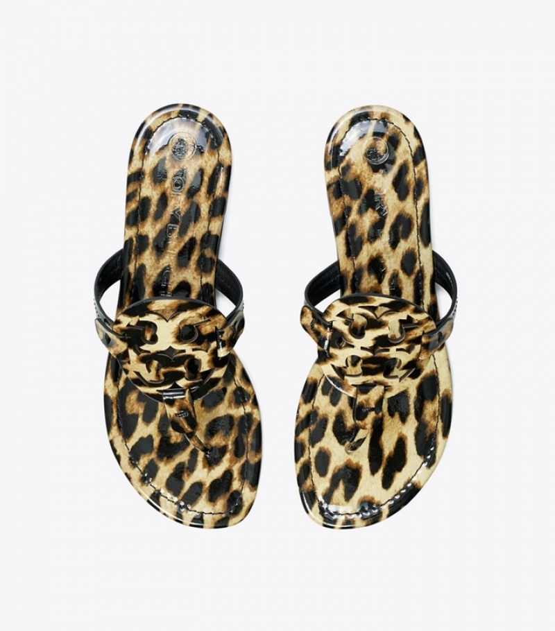 Tory Burch Miller Sandal, Printed Lack Läder Sandaler Dam | JFTBLAP-67