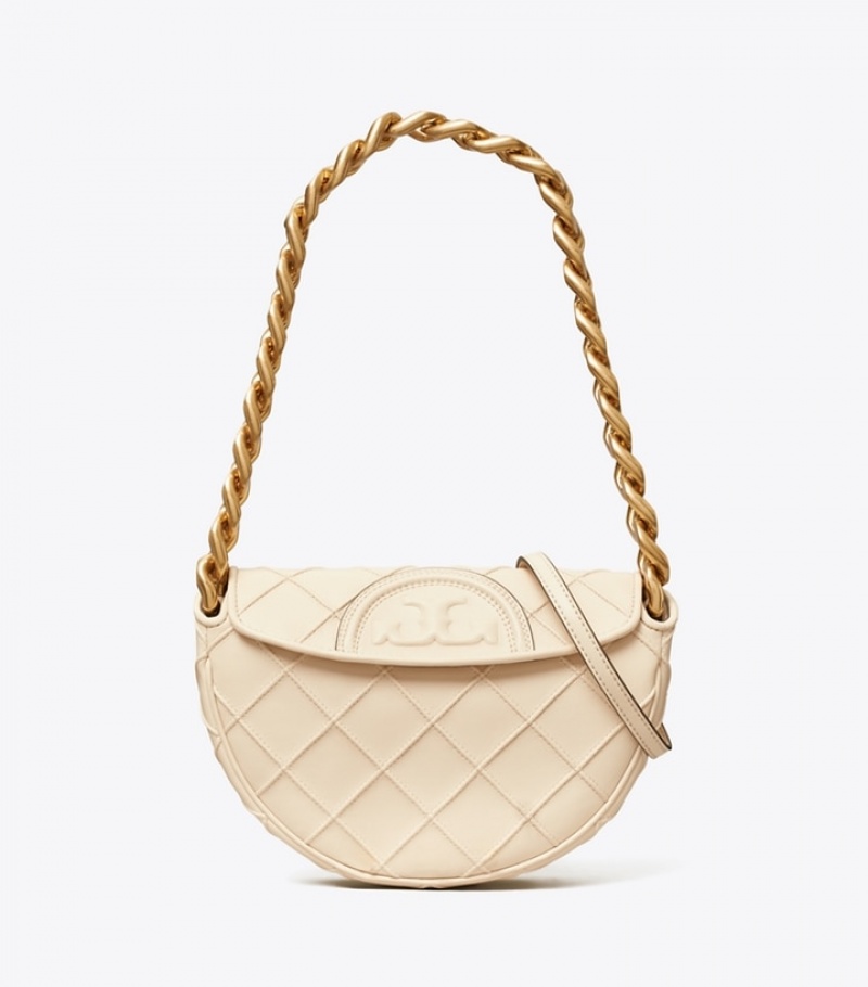 Tory Burch Mini Fleming Soft Crescent Bags Dam | BRQGXWN-40