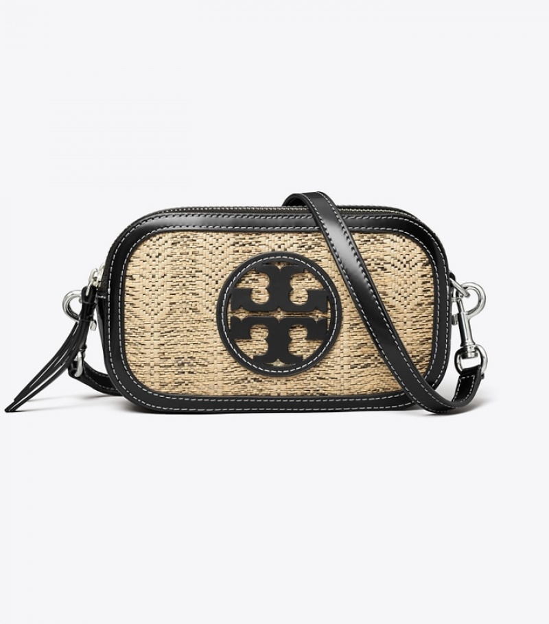 Tory Burch Mini Miller Linen Crossbody Väska Dam | YHVWZFO-59