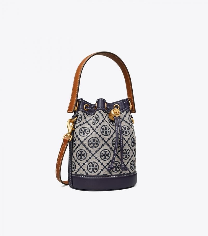 Tory Burch Mini T Monogram Bucket Bag Dam | TNSCARX-96