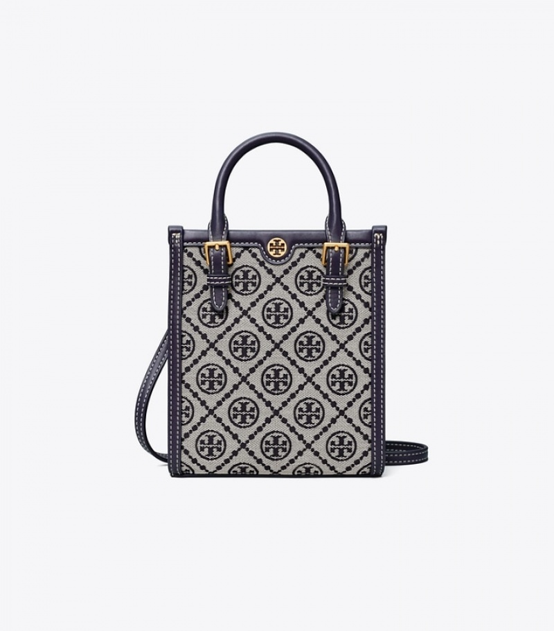 Tory Burch Mini T Monogram Toteväska Dam | POFHWQL-50