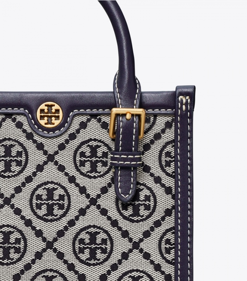 Tory Burch Mini T Monogram Toteväska Dam | POFHWQL-50