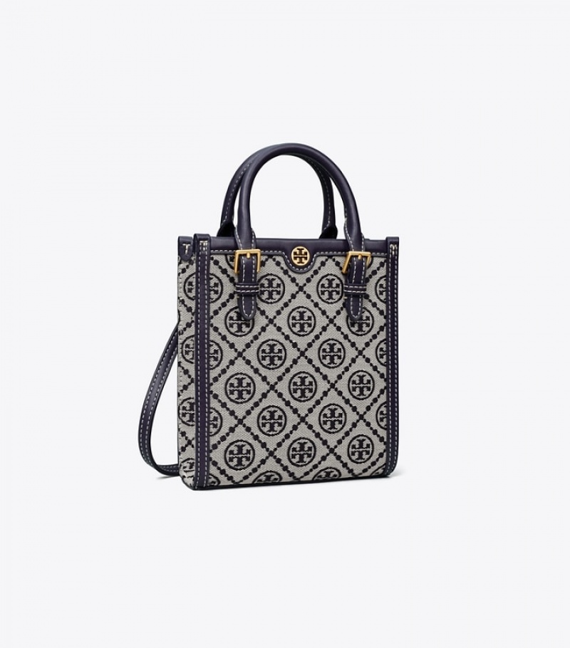 Tory Burch Mini T Monogram Toteväska Dam | POFHWQL-50