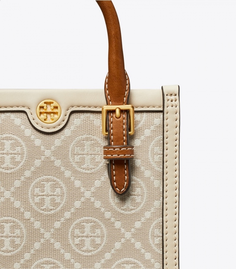 Tory Burch Mini T Monogram Toteväska Dam | KOIVRLA-09