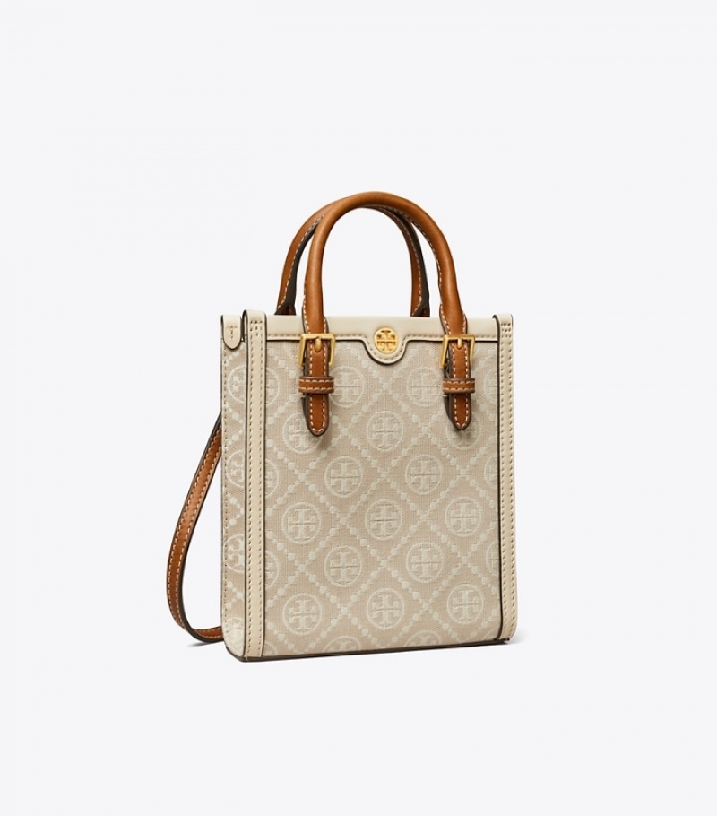 Tory Burch Mini T Monogram Toteväska Dam | KOIVRLA-09