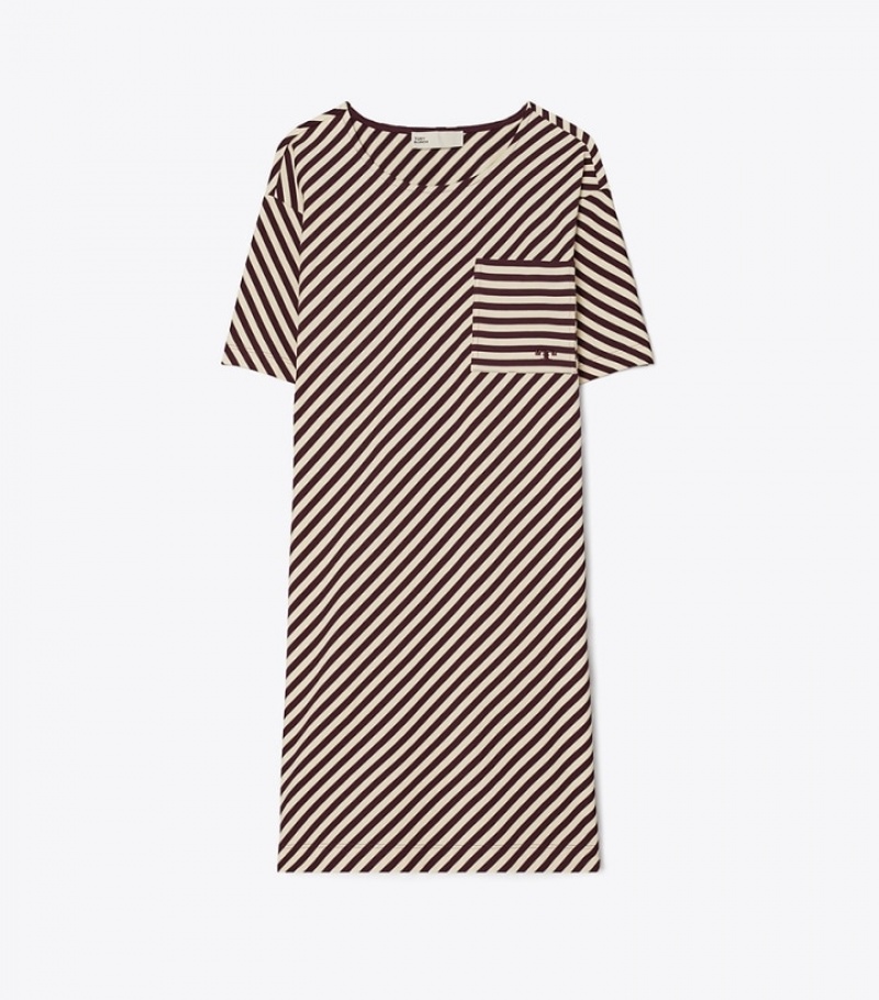 Tory Burch Pocket Stripe T-shirt Dresses Dam | VELNTMX-34