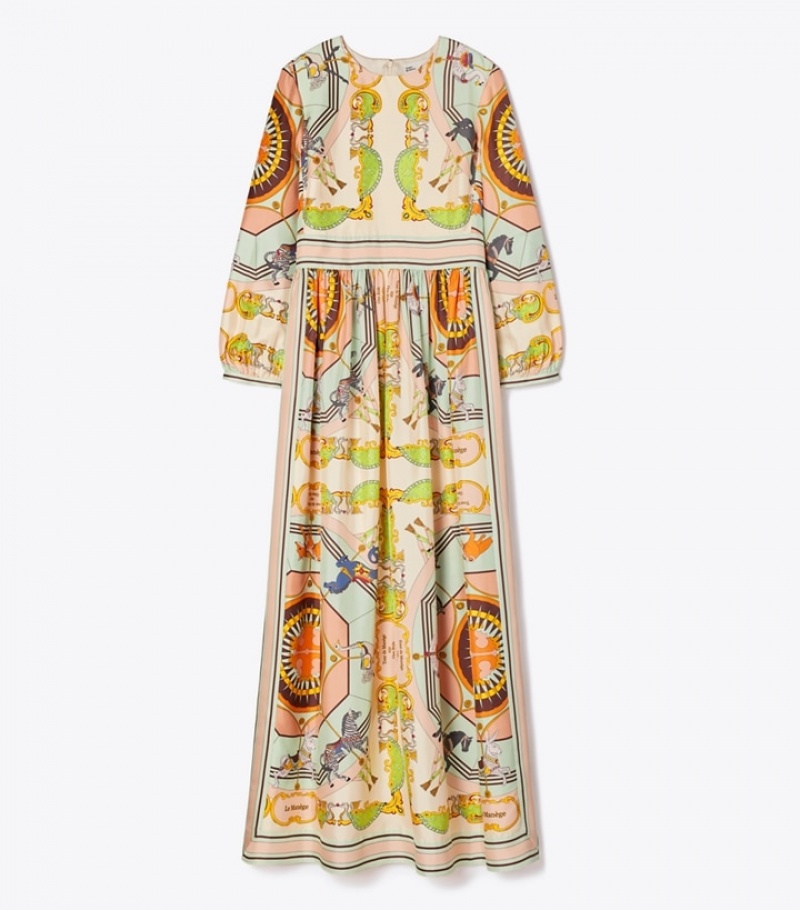 Tory Burch Printed Silk Dresses Dam | UMNGTCR-67