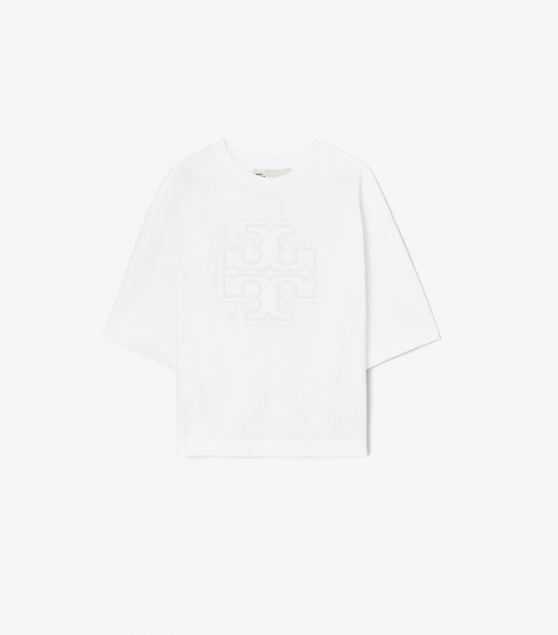 Tory Burch Relaxed Logo Tops & Shirts Dam | CYTWAXL-92