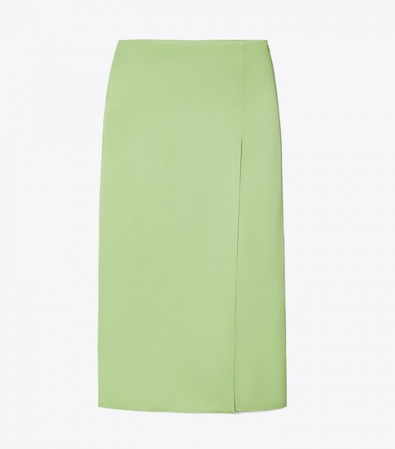 Tory Burch Satin Wrap Skirt Kjolar Dam | RMQPABS-05