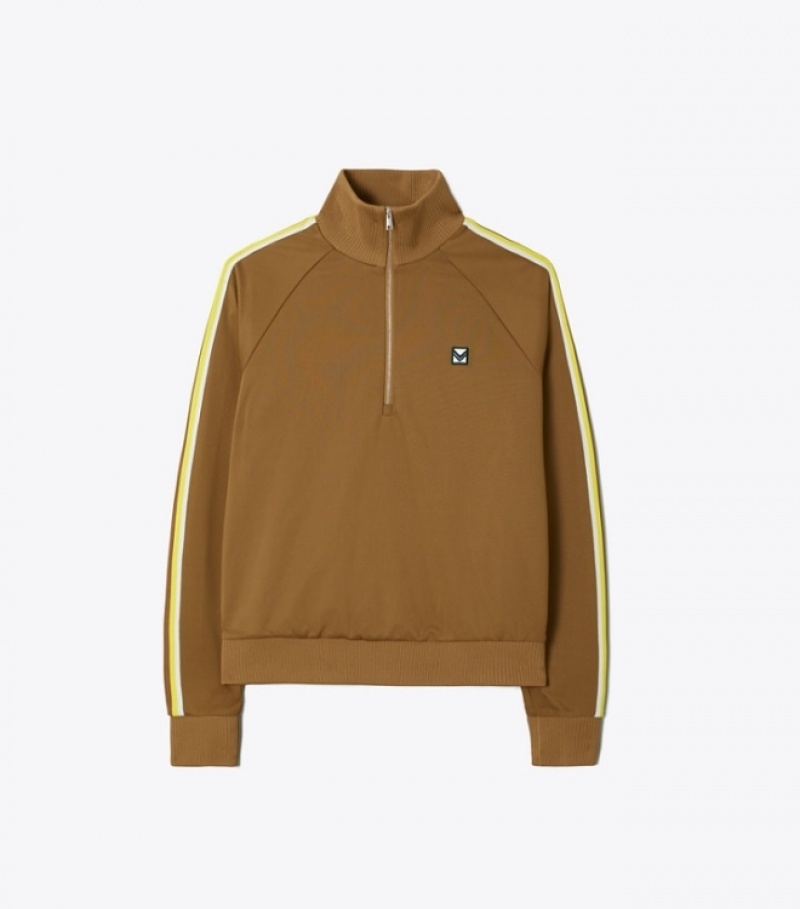 Tory Burch Side Stripe Half-zip Track Jackets & Outerwear Dam | FEYDLXR-97