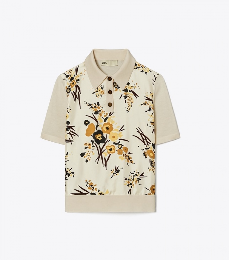 Tory Burch Silk-front Tops & Shirts Dam | KAXRVDJ-64